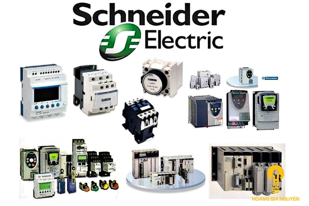 Các dòng sản phẩm thiết bị điện Schneider.