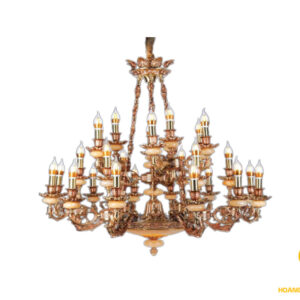 Đèn Chùm Đồng Tay Nến Cổ Điển CNĐ-1271/27