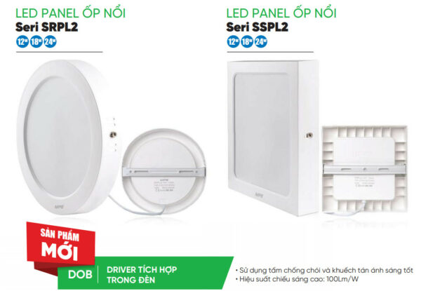 Đèn Led Ốp Trần Tròn Nổi MPE 24W SRPL2-24T