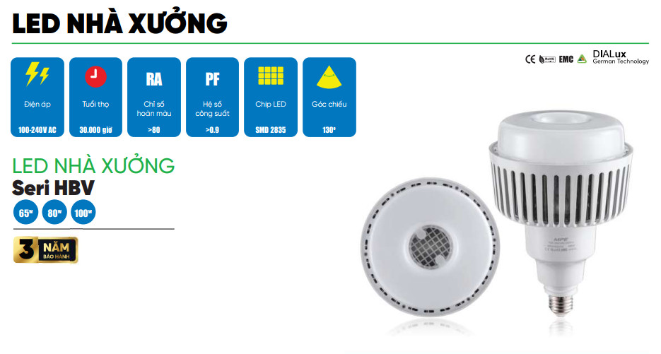 Đèn Led Nhà Xưởng MPE 100W HBV-100T