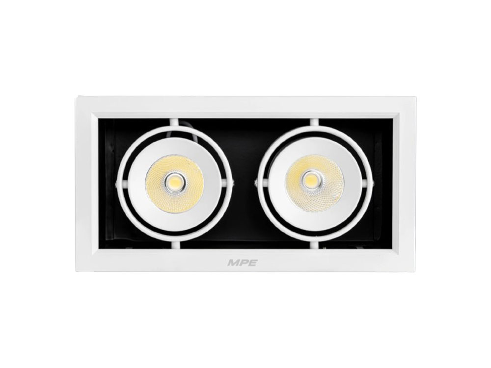 Đèn Led Âm Trần Chiếu Điểm MPE 12W x 2 DSL-212T